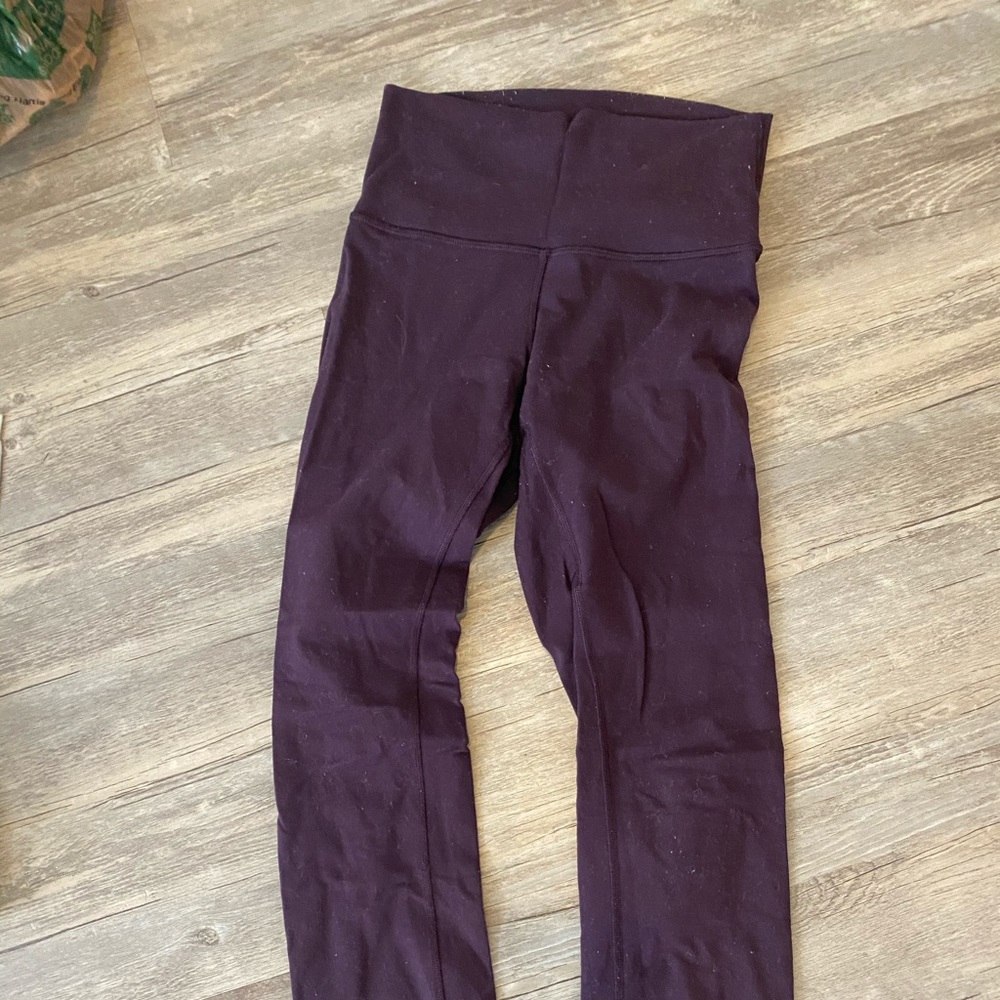 Maroon Lululemon leggings